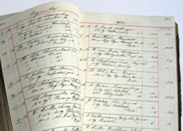 Original Auftragsbuch